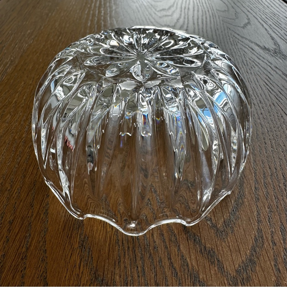 Zajecar Lead Crystal Trinket Votive Decorative Bowl Candy Dish Pair Vintage - Picture 10 of 11